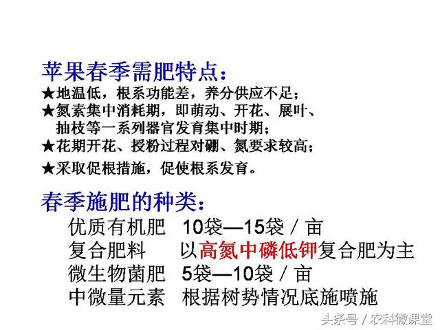 苹果秋冬施肥管理技术