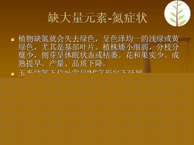 作物缺素典型症状图